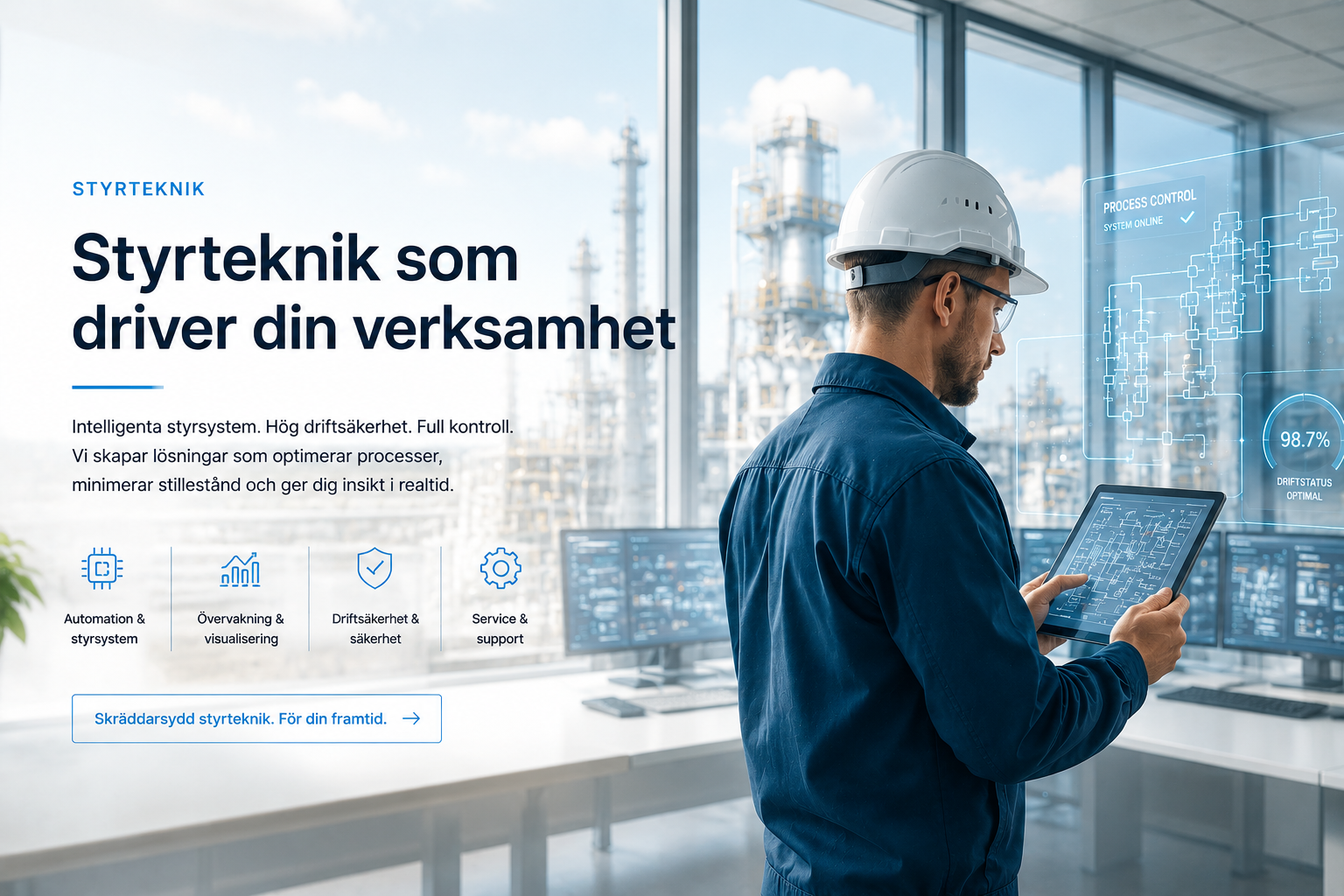 Modern fastighetsautomation med elektroniska komponenter